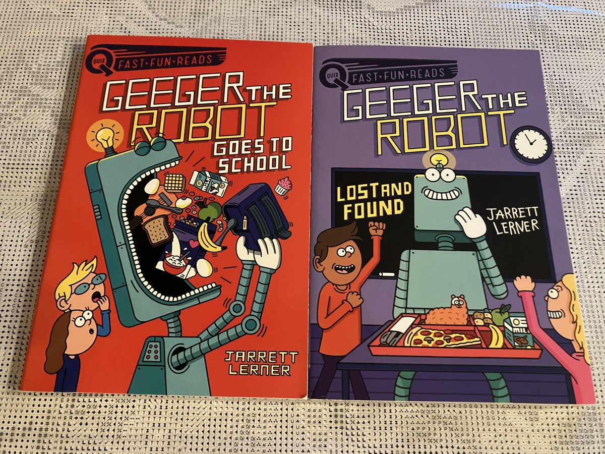 🎉🎉FridayNightRaffle🎉🎉Follow author &amp; illustrator <a href="/Jarrett_Lerner/">Jarrett Lerner</a> &amp; indie bookshop <a href="/DoylestownBooks/">Doylestown Bookshop</a> &amp; retweet by 6pm 4/1 for a chance to win Geeger The Robot Goes To School &amp; Geeger The Robot Lost And  Found!🤗💖 #fridaynightraffle