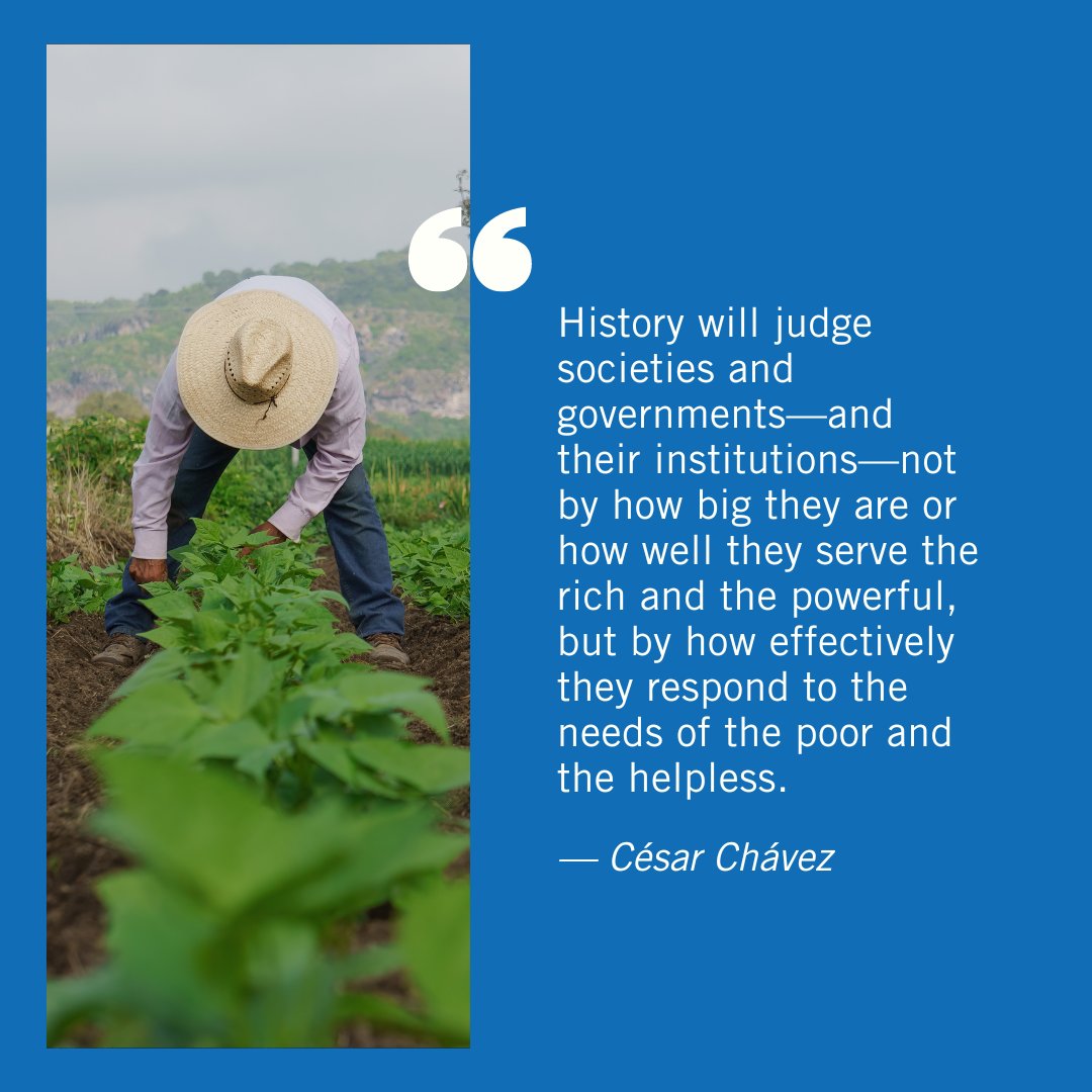 Happy César Chávez Day! Today, we honor the legacy of a true champion for farmworker rights and social justice. Let us also remember the ongoing struggles of farmworkers as we work toward a more just and equitable society. #CésarChávezDay #FarmworkerHousing #SocialJustice