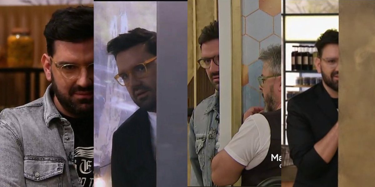 bridgesxhavana's tweet photo. te amo damian betular recreando su propio meme en cada temporada #MasterChefArgentina https://t.co/POFEDt4M1E