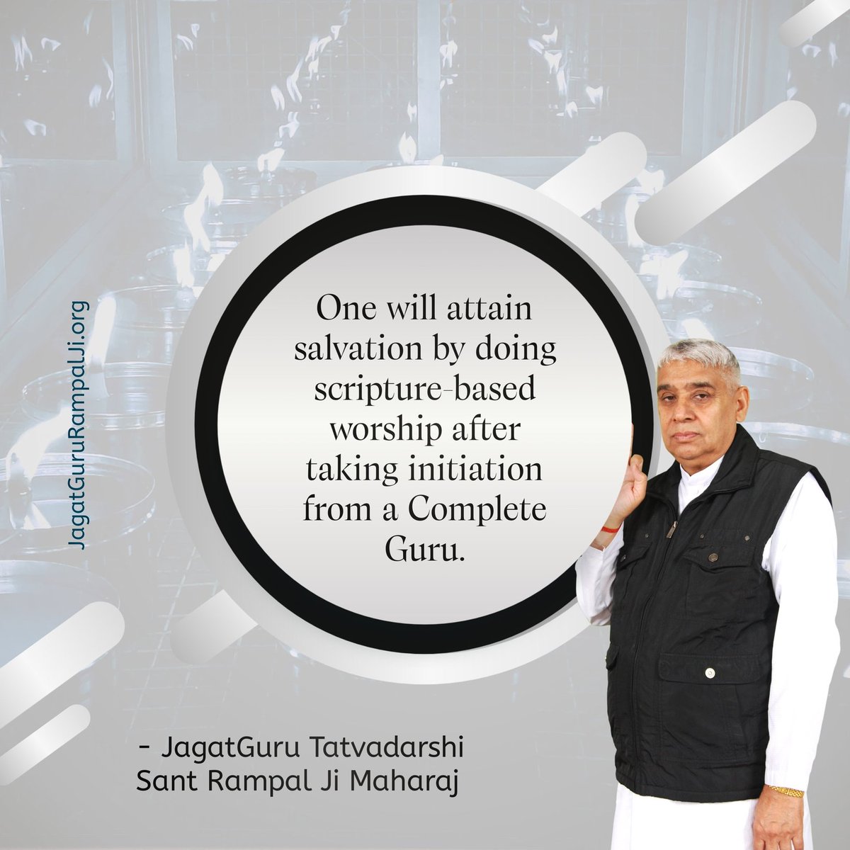 #GodMorningSaturday
One will attain salvation by doing scripture based worship after taking initiation from a complete guru.
<a href="/SaintRampalJiM/">Sant Rampal Ji Maharaj</a>
Visit Saint Rampal Ji Maharaj YouTube Channel for More Information
#SaintRampalJiQuotes