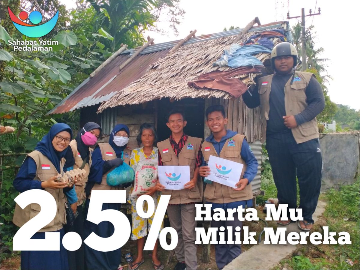 2,5% nya mau di salurkan untuk program apa?
Sembako para lansia?
Santunan para da'i dipedalaman?
Kebutuhan pesantren yatim?
Para mualaf dipedalaman?

Bismillah yuk 🥲
InsyaaAllah kita alokasikan ke mereka yang sangat membutuhkan