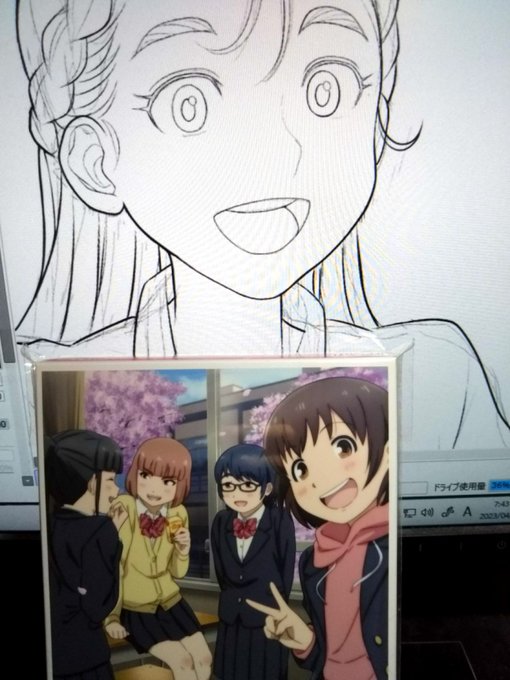 #もういっぽん 
今日はオーコメ聴きながらお絵描きするんじゃ～ 