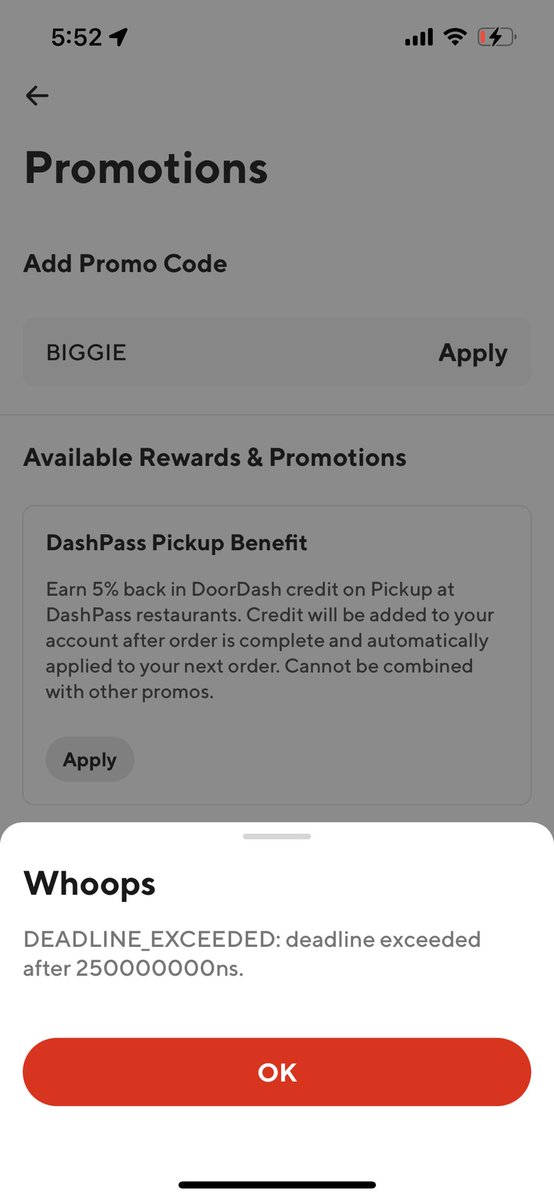 Grime_Time23's tweet photo. @DoorDash @Wendys Wild this actually didn’t work. Y’all wanna credit my account $30 to make up for your colossal fuck up? https://t.co/zWeLX0U7uK