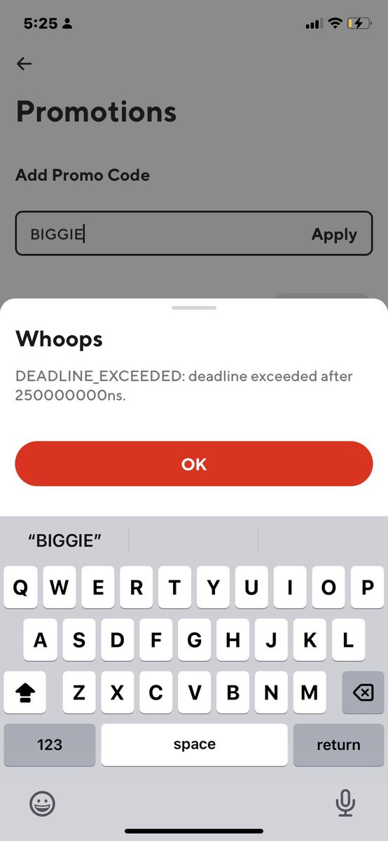 DGriffinBiochem's tweet photo. @Wendys @A1Arvin So disappointed I patiently waited and tried for an hour thru the DOORDASH app. #NOBIGGIEBAG https://t.co/iD6Zu5v7d7