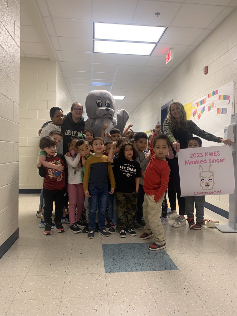 5Ibby's tweet photo. Wilson, our KWES mascot made his debut appearance today in support of the Masked Singer unveiling. @KyleRWilsonES https://t.co/DdiOzQA1gO