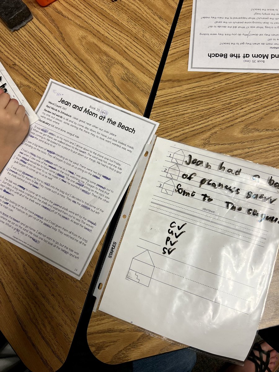 SterlingElemen1's tweet photo. Decoding. Rereading to strengthen fluency. Responding to text-dependent questions through writing! ๐ Happy Friday! @CharMeckSchools @IMSEOG #sterlingpride๐ฏ #YesWeCan #SiSePuede #DecodableTexts https://t.co/ewS61n14Tl