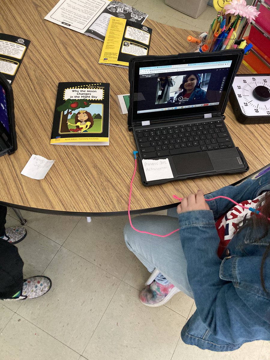 During PLB/RTI time, students read a fictional readers theatre text about why the moon changes in the sky. Then, they had the opportunity to research why the moon changes on Myon. Lastly, they shared their findings on <a href="/MicrosoftFlip/">Flip</a> , and listened and responded to other students.