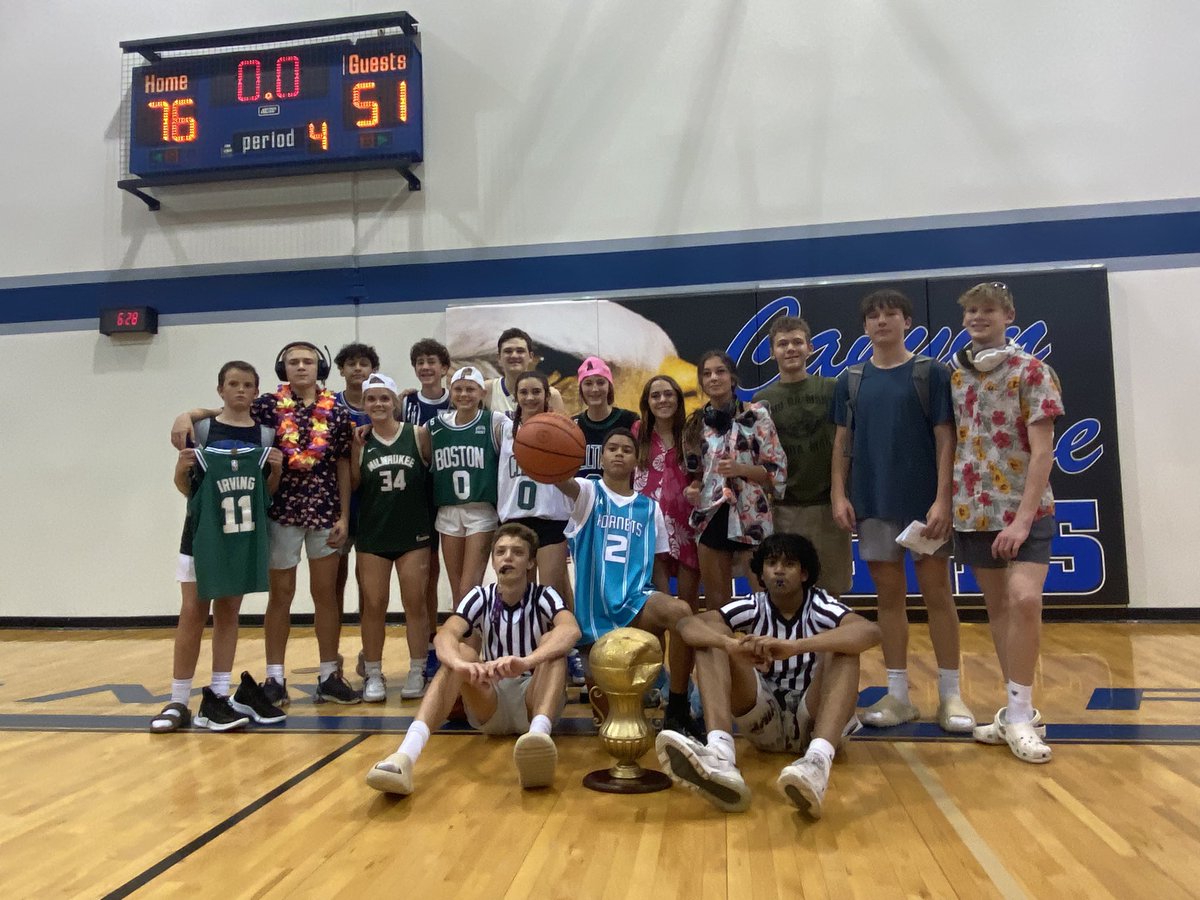 Sturdevant_CRMS's tweet photo. Teachers get the big win in our annual Rumble at the Ridge student-staff game. StuCo did a great job putting together another fun event for our students!
#StrongerTogether 💙🦅💛
@Cass_Ricks @SarahDCoffee @AliMiller33 @CRMS_Athletics https://t.co/Y16VYbrg1m