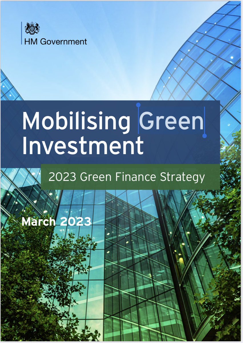 We welcome the release of the 2023 Green Finance Strategy and the Government’s commitment to consult on the market governance required to ensure high-integrity environmental markets.  gov.uk/government/pub…