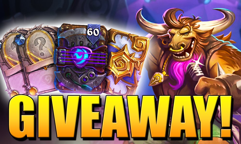 🐵 Funki Monki 🐵 (@funkimonkihs) on Twitter photo I heard you like FREE cards! Giving away 2 Standard bundles for Festival of Legends, courtesy of <a href="/PlayHearthstone/">Hearthstone</a> !
To enter:
✅Follow me
🔁Retweet + Like
📺Sub to my YouTube: youtube.com/funkimonki
Winners will be drawn April 7th, good luck! I heard you like FREE cards! Giving away 2 Standard bundles for Festival of Legends, courtesy of <a href="/PlayHearthstone/">Hearthstone</a> !
To enter:
✅Follow me
🔁Retweet + Like
📺Sub to my YouTube: youtube.com/funkimonki
Winners will be drawn April 7th, good luck!
