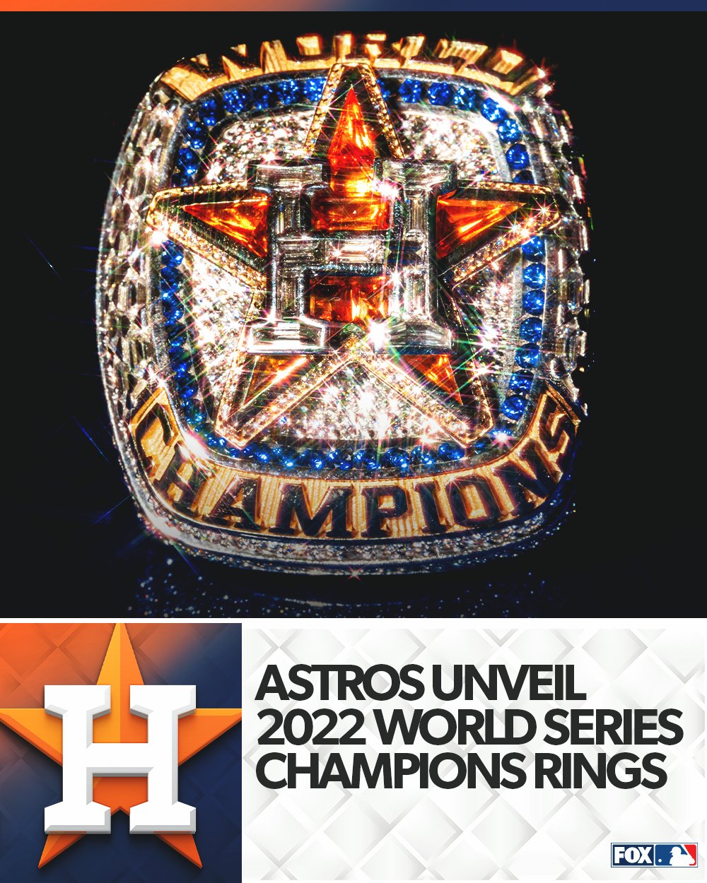 FOX Sports: MLB on X: The Astros show off their 2022 World Series rings!  💍 📷: @astros  / X