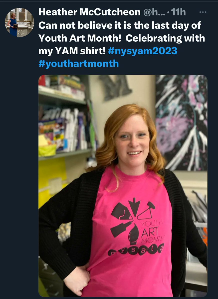 youthArtMonthNY's tweet photo. Art shows, art shirts and amazing works on display! #youthartmonth #nysyam2023 https://t.co/rW7PKCBs3p