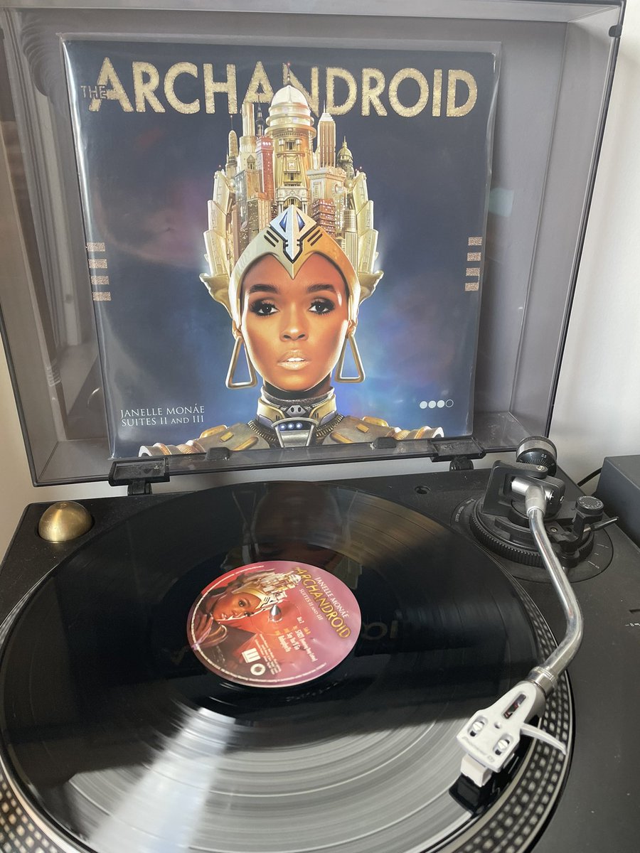 mintcustard's tweet image. Saturday morning listening. This really is the most incredible album. Prince-levels of talent and eclecticism. #JanelleMonae #TheArchandroid