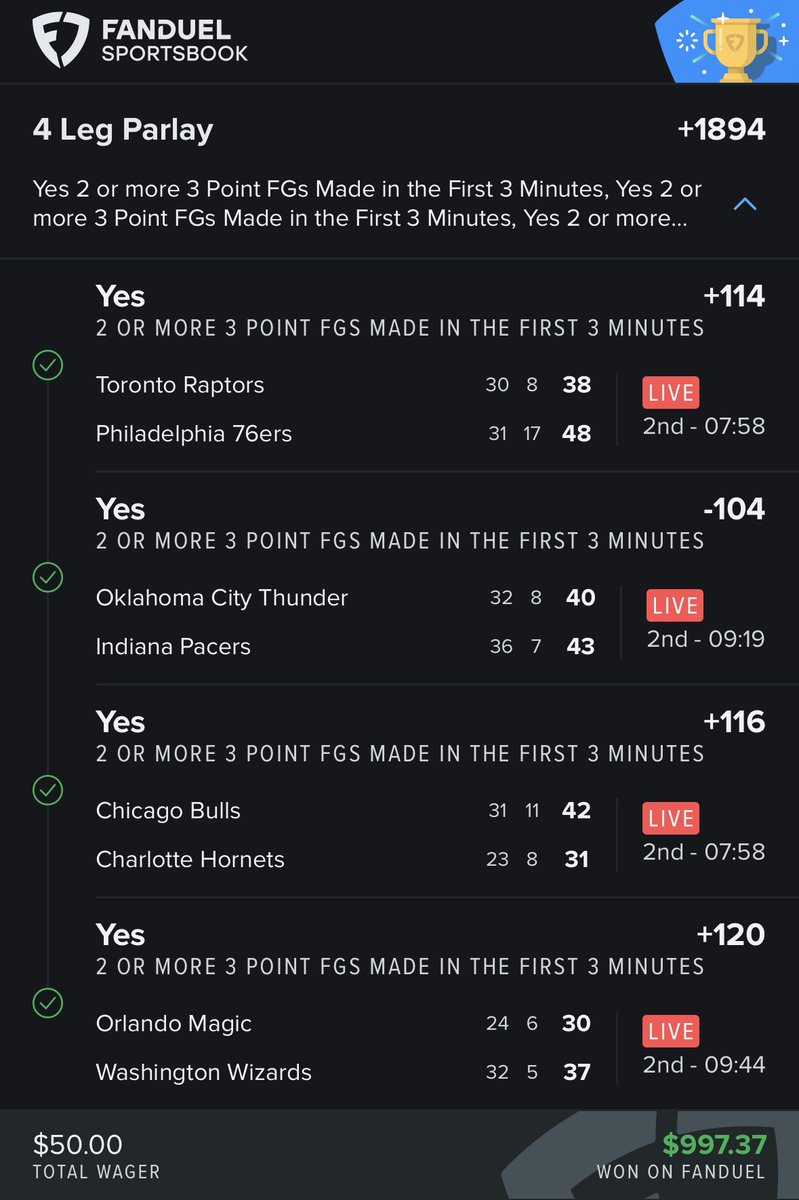 couchcreatures's tweet image. Let It Fly Tonight #threepointers #nbajam @FDSportsbook