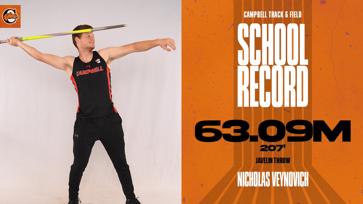 𝐒𝐂𝐇𝐎𝐎𝐋 𝐑𝐄𝐂𝐎𝐑𝐃 🚨

Nicholas Veynovich breaks our 26-year old school record in the javelin throw!

#RollHumps 🐪👟