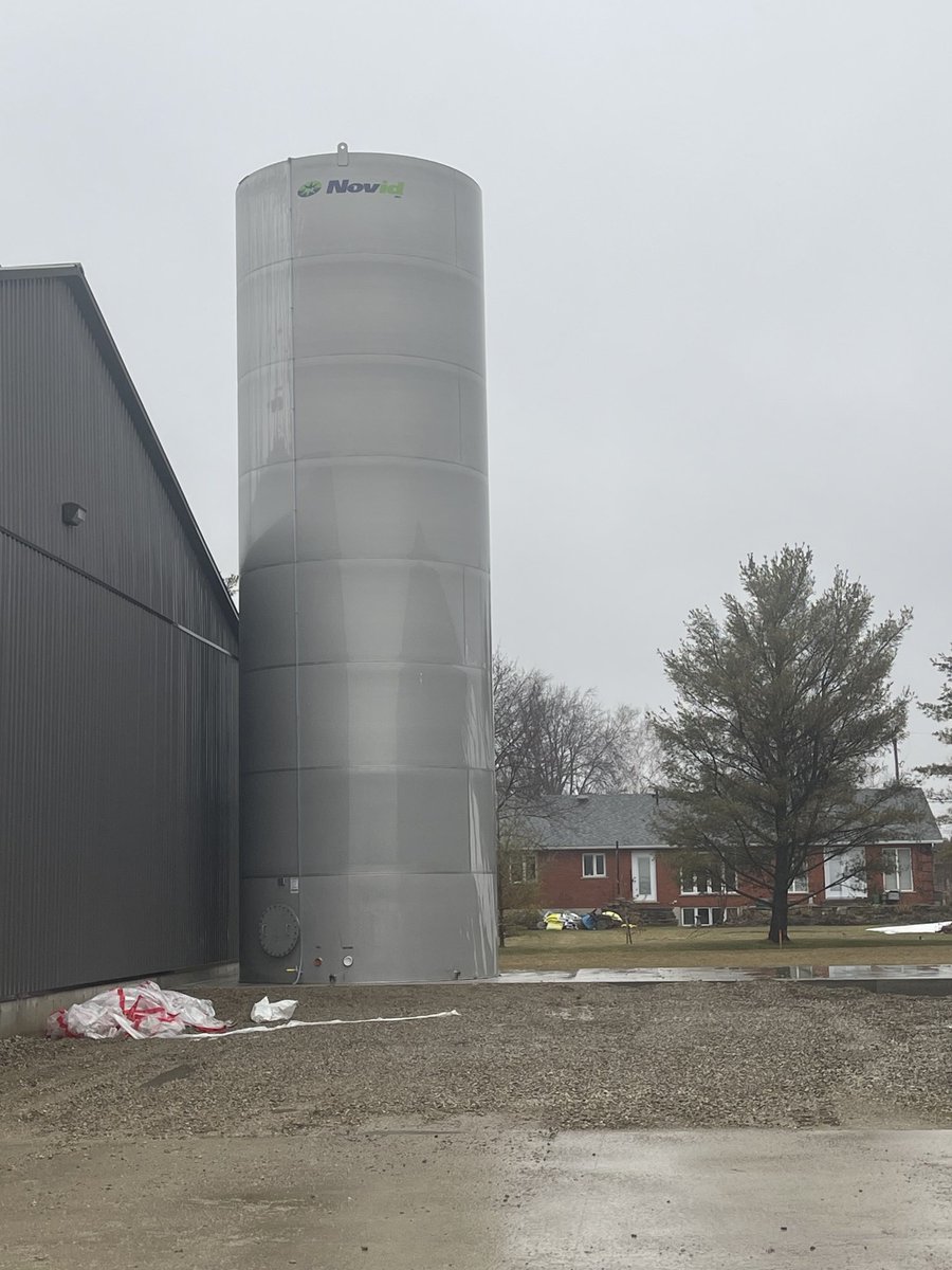 1st of 3 Novid Stainless 40’s for Otto Farms Ltd , Sebringville Ontario delivered and stood this week