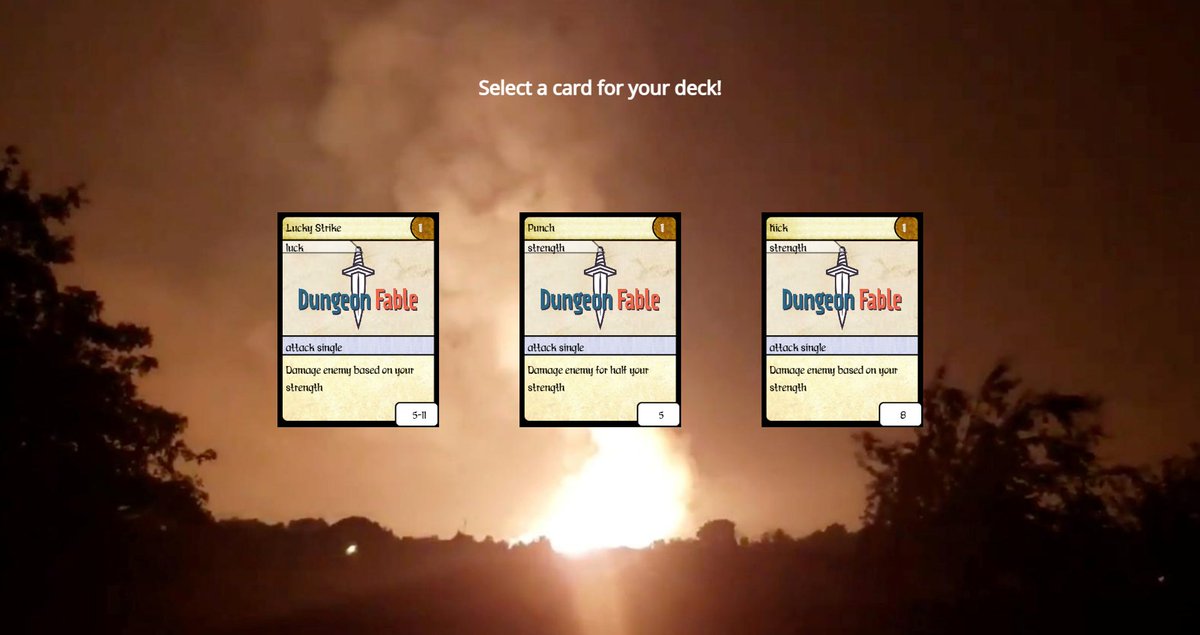 Dungeon_Fable's tweet photo. Screenshot Saturday - I have been adding the deckbuilding elements this week, this is a new screen that allows you to add a card to your deck when you level up.
#gamedev #indie #indiegamedev #gamedeveloper #indiegames #solodev #indiegamedeveloper #indiedevhour https://t.co/VGtI68kT51