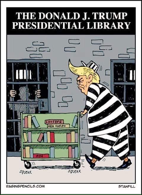 He finally started his presidential library! 😂😱#LockHimUp #TrumpIndicted #trumpindictmentparty #MAGATears #MAGAMoron #MAGAMeltdown