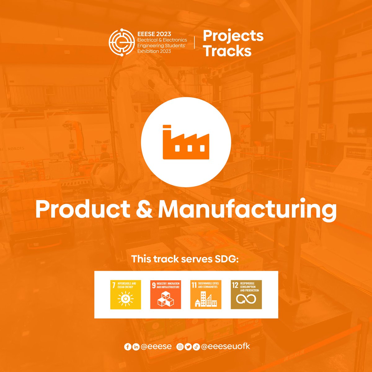 eeeseuofk's tweet photo. Product &amp; Manufacturing 🏭

This track focuses on upgrading manufacturing processes by the implementation of modern technologies such as automation, IOT, AI..etc. Adopting such technologies results in optimizing production, reducing costs, and improving quality. https://t.co/Spymr15kYH
