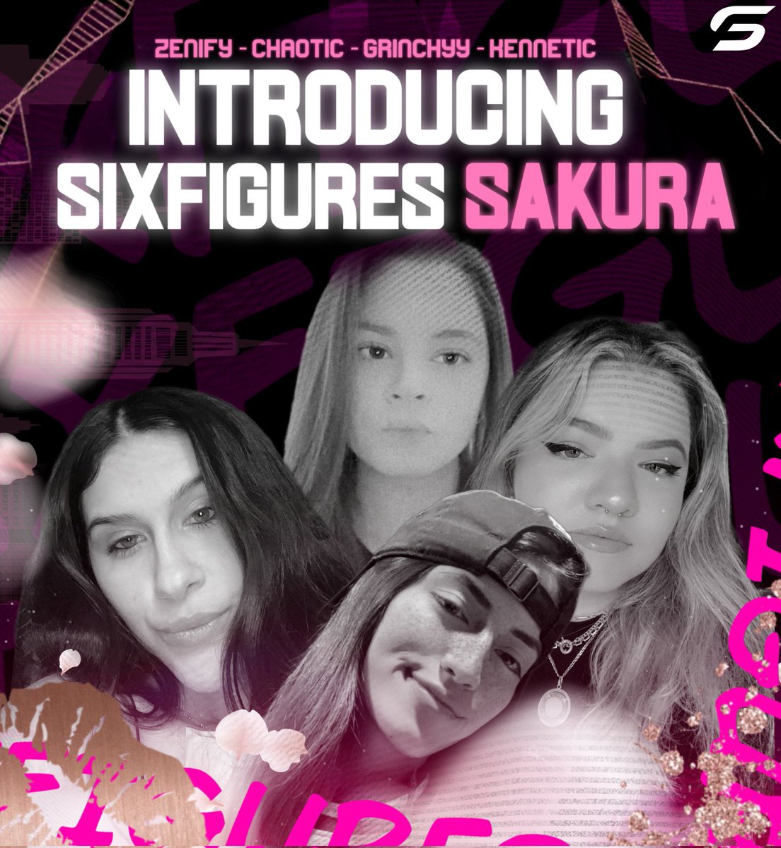 6F_Esports's tweet photo. From heaven, it descends like, sakura petals drop 🌸

Introducing 6F Sakura for @FPCOfficial &amp; @FemaleProLeague 

🌸@npleitezv 
🌸@MsGrinchyy 
🌸@TheKennetic 
🌸@ChaoticK9_ 
🌸@IlyyKaylee (Sub) 
🌸@casswheat_33 (Sub)

@HugoXO__ (coach) 
@xwyloo (coach)

#6FSakura | #6FONTOP https://t.co/vsxRkrQYQT