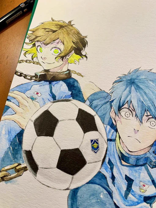 2人目#ブルーロック #アナログイラスト #模写 