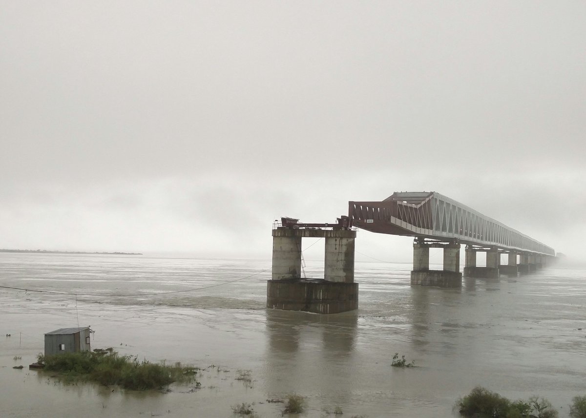 Phukan_RKP's tweet photo. #Bogibeel Bridge as it was in 2016. Spent many mornings birding in the area and drinking tea. https://t.co/TMQAvBSh2y