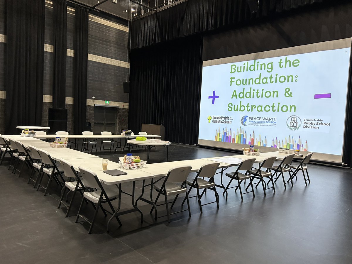 BurdessAlicia's tweet photo. Teachers in Grande Prairie and area, we are ready for you! Come and learn the foundations of addition and subtraction tomorrow at the JP2 theatre. Show up and we’ll get you registered. 9am. With @N_Night_Ninja @rhondageisbrec2 @tracie_anthony @GPCSD @PWPSD @GPPSD2357 https://t.co/wpVmTIdBNE