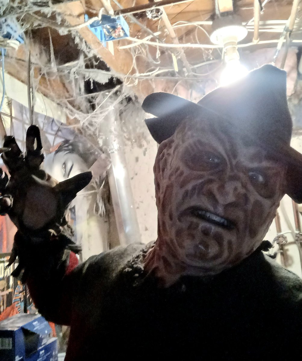 I'm really digging my new silicone Freddy Krueger mask...