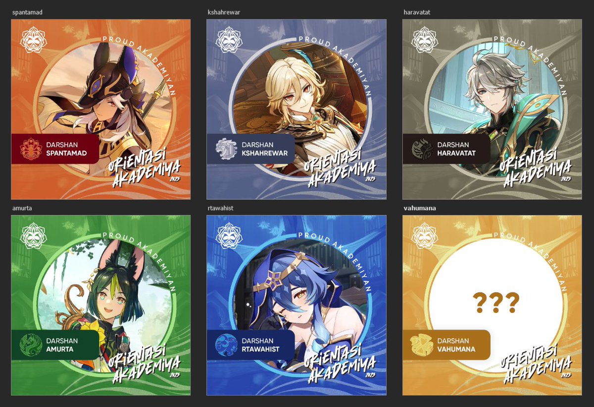 kkazuhwa's tweet image. twibbon for each akademiya&apos;s darshan!

feel free to use (PNG in drive link below) + come up with ur own caption n slogan👍 also jngan lupa credit me pls😵‍💫

#OrientasiAkademiya2023