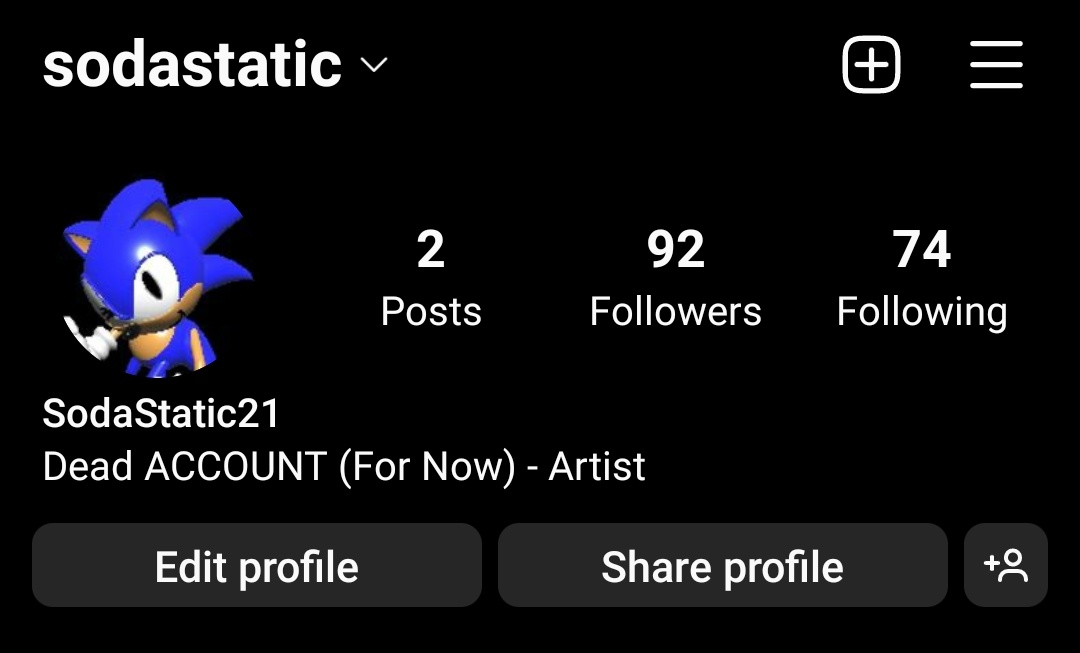Hey so I guess some of y'all don't recognize me. I used to be SonicClub&Pals & I renamed myself (again 😭) I'm inactive here a lot now so I'm plugging my other socials.