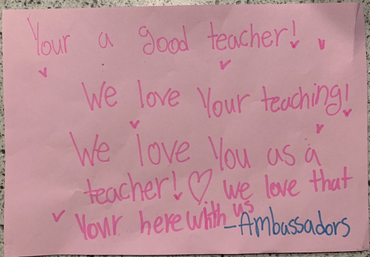 Ashley Waller (@mrswaller3rd) on Twitter photo Perfect way to start spring break! Thank you to the <a href="/OldHundredES/">Old Hundred Elementary School</a> ambassadors for the sweet notes on our cars! 💙💚 Perfect way to start spring break! Thank you to the <a href="/OldHundredES/">Old Hundred Elementary School</a> ambassadors for the sweet notes on our cars! 💙💚