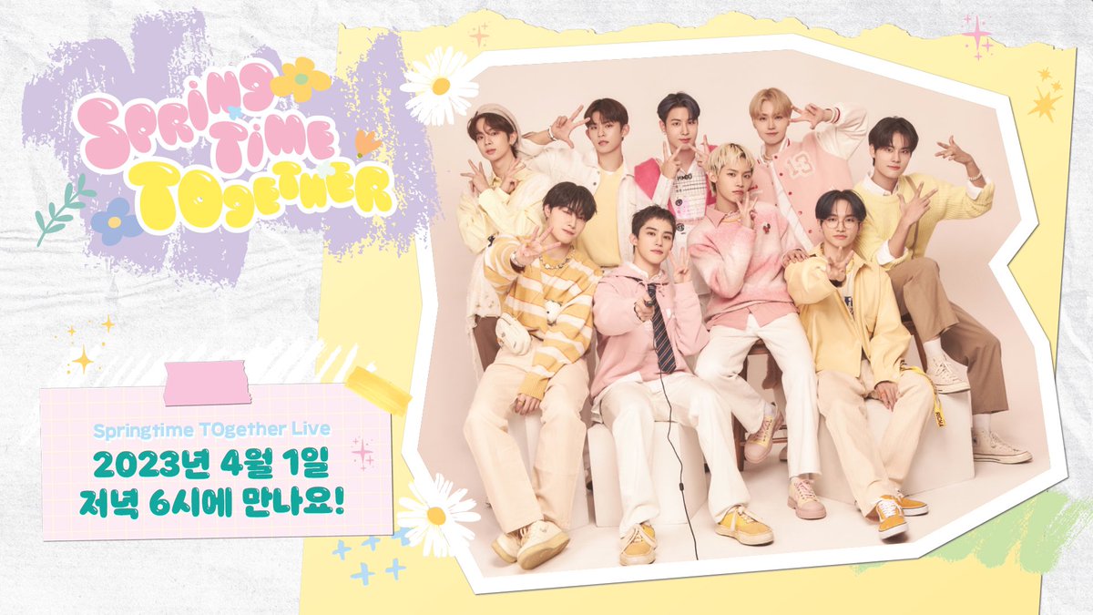 TO1_Thailand's tweet image. [TO1day Schedule📆 ]

👀 : Youtube Live Springtime TOgether🌸
⏰ : 16.00(ไทย) 
📍:   youtube.com/live/bV2OZPhp9…

#TO1 #티오원
#TO1_Springtime_TOgether