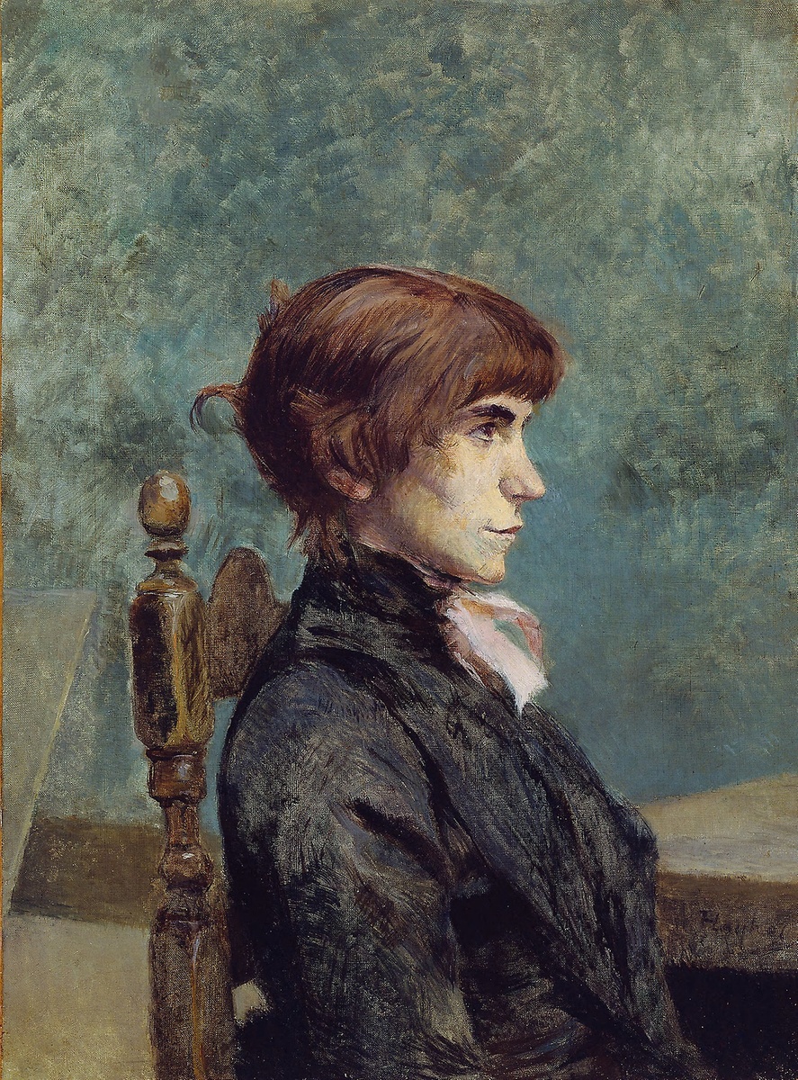 Henri de Toulouse-Lautrec, Portrait of Jeanne Wenz, 1886 #museumarchive #europeanart artic.edu/artworks/42949/