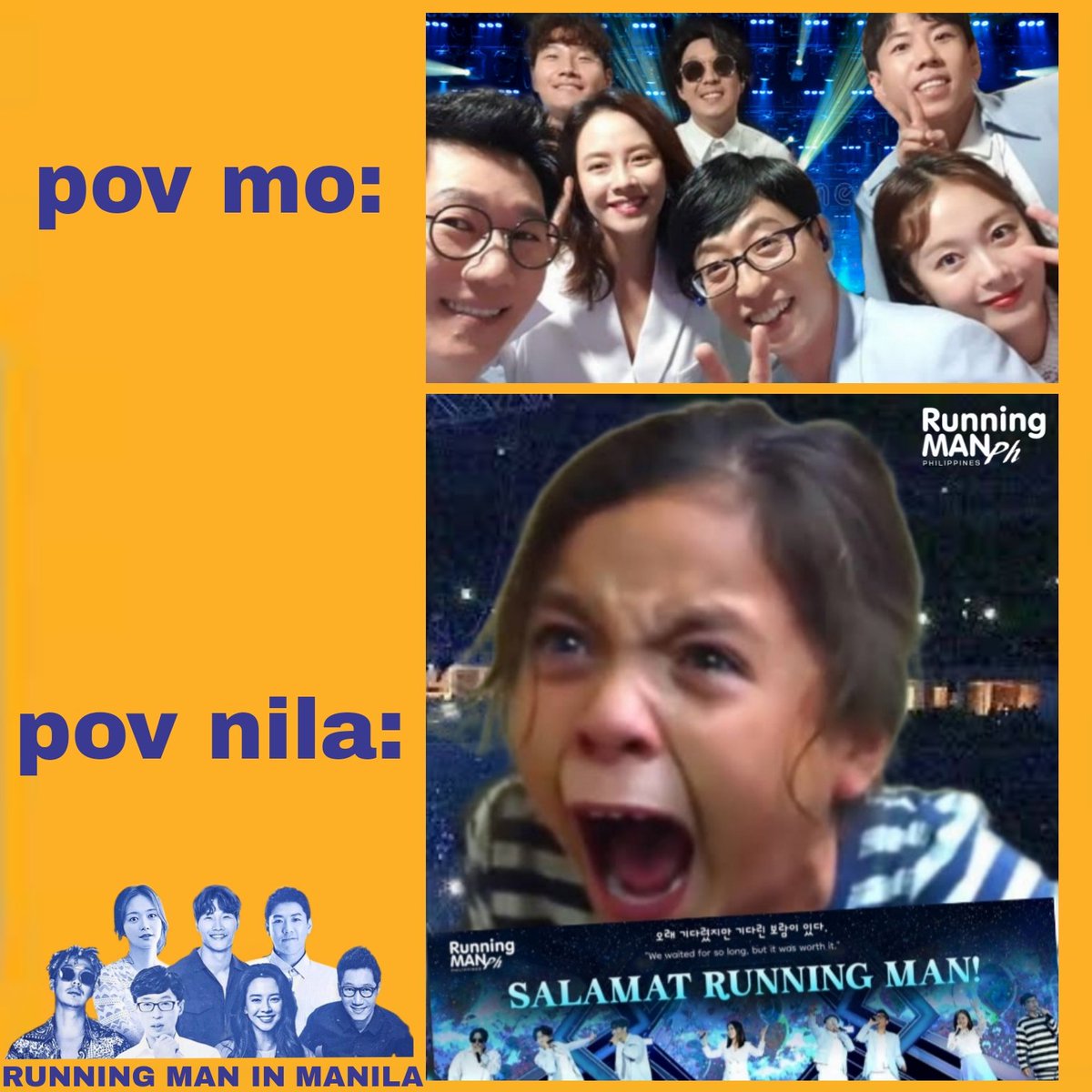 RMPHOfficial's tweet photo. POV: #RUNNINGMANinMANILA concert day 😆 https://t.co/SLpdo9RPuR