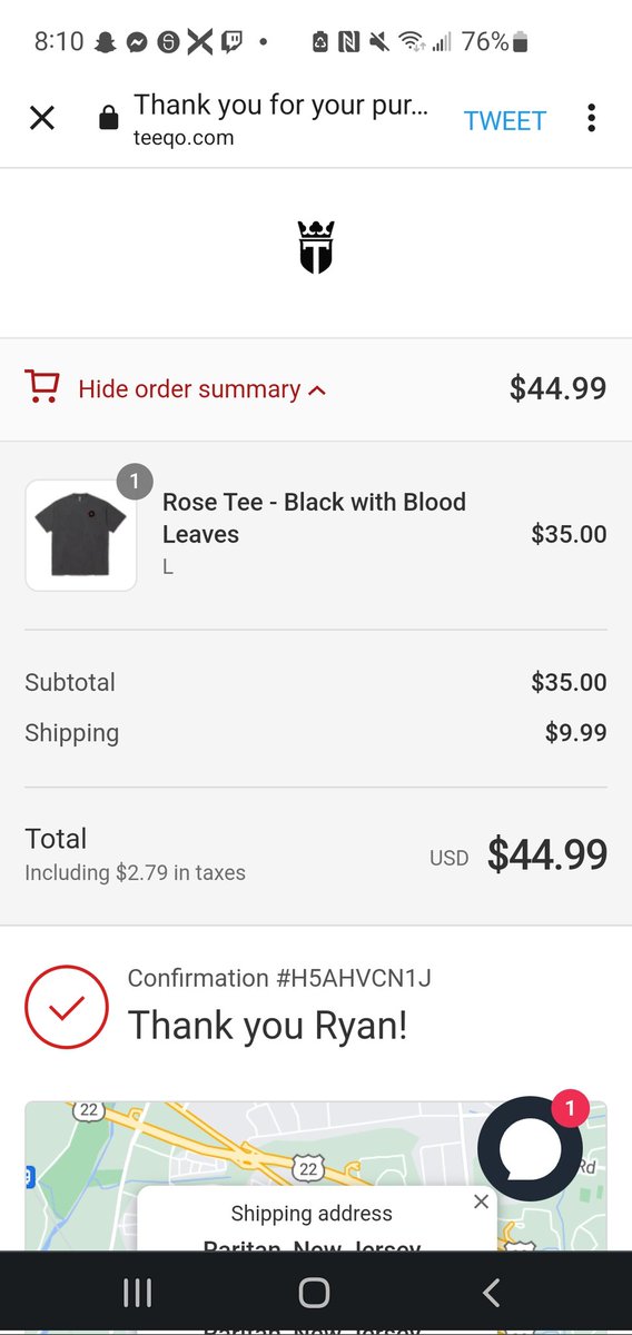 ItsJigss's tweet photo. @Teeqo I can't wait to wear this bro ❤️‍🔥❤️‍🔥 https://t.co/xpko7trKna