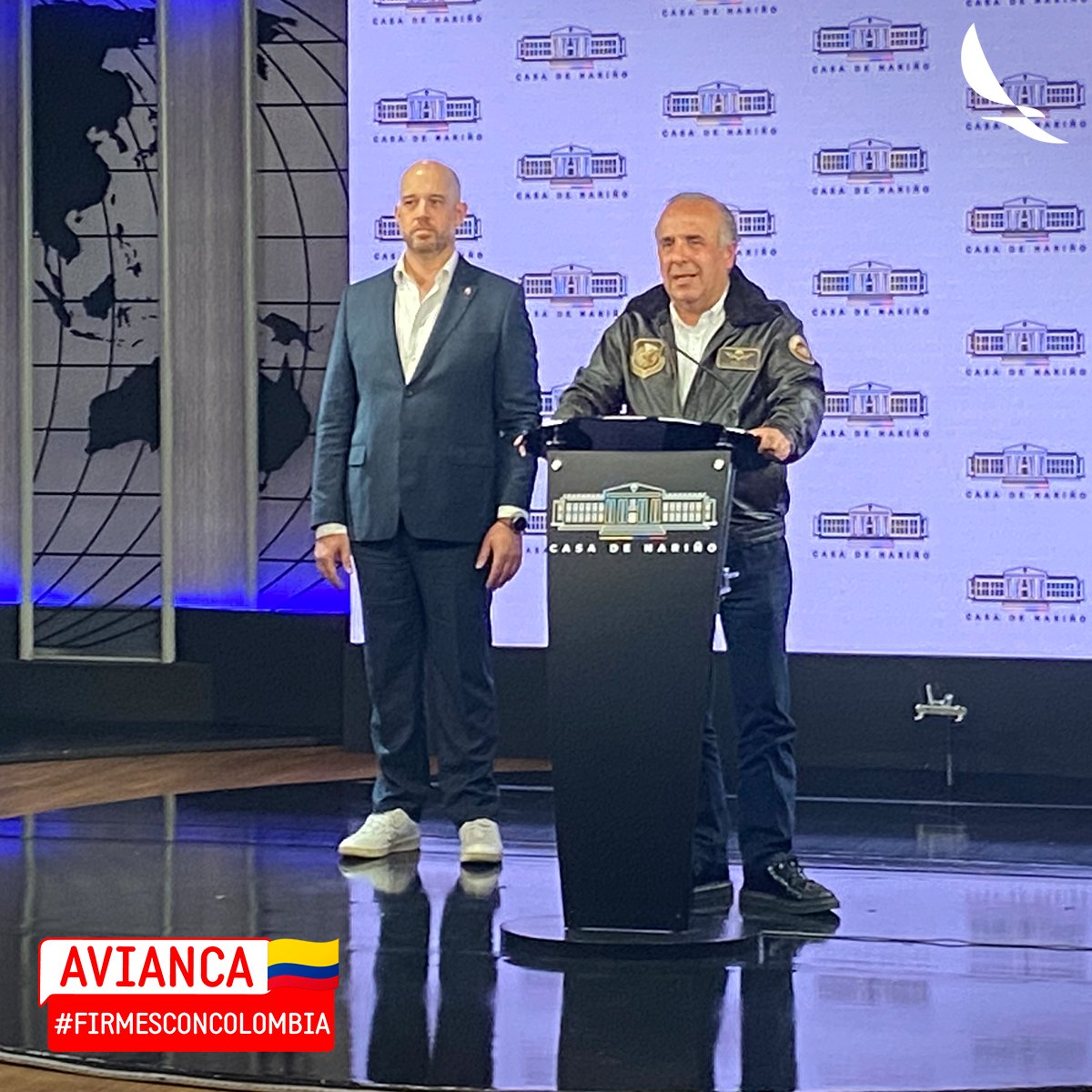 En conjunto con el Gobierno Nacional y respondiendo al llamado de urgencia de la isla, hemos dispuesto 4 vuelos al <a href="/AeroSanAndres/">Aeropuerto San Andrés | Gustavo Rojas Pinilla</a> para ayudar a 1.400 viajeros. Esto sumado a  la ampliación del plan de protección a usuarios de <a href="/ultraairoficial/">Ultra Air</a> y <a href="/VivaAirCol/">Viva ¡Vuela Más!</a>

#FirmesConColombia. 🇨🇴