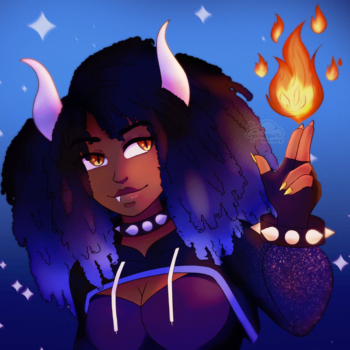 ohproperdarling's tweet photo. let her set your heart ablaze ๐๐๐ฅ #BlazetteArt โฌฉ #properillo https://t.co/YfiCLtVSEk