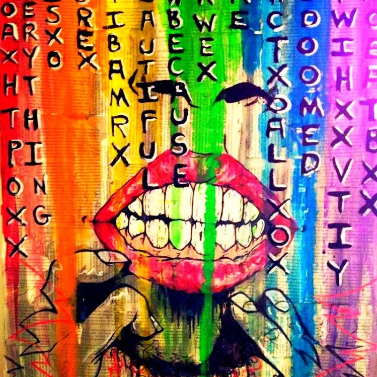 'Show me your teeth' #art #artist #ArtistOnTwitter #painting #queerart #gay #artistsupport