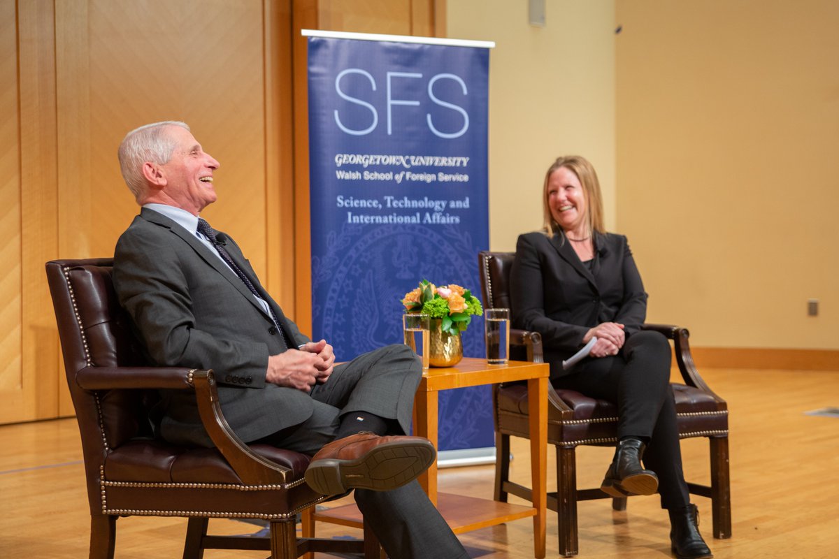 This was definitely a career highlight--laughing with Fauci!