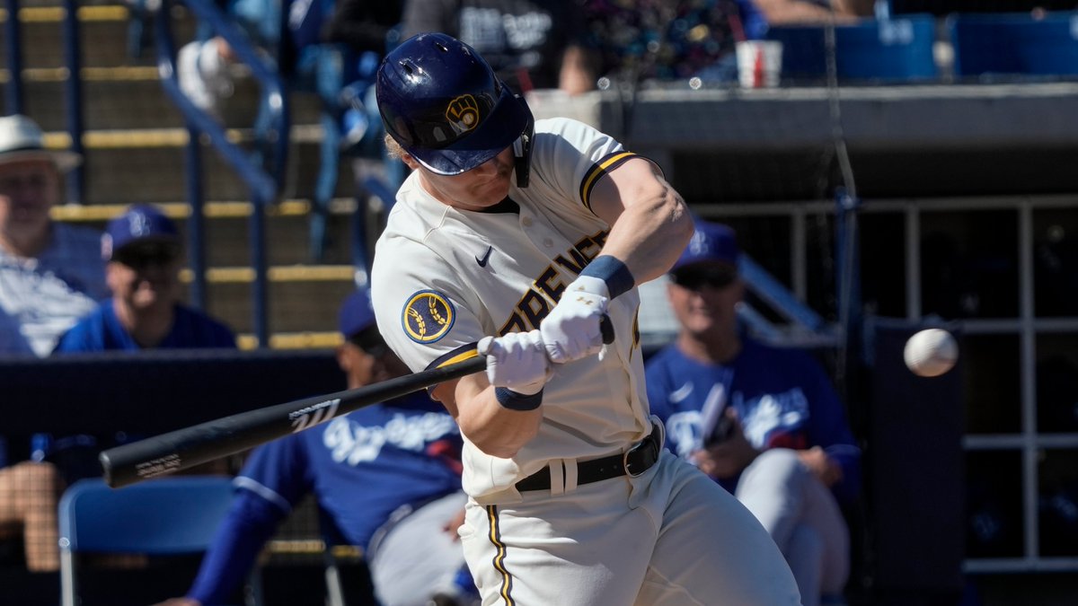 MLBPipeline's tweet image. The #Brewers are reportedly calling up MLB's No. 90 overall prospect Joey Wiemer for what would be his Major League debut.

More on the outfielder: atmlb.com/40PwqQt