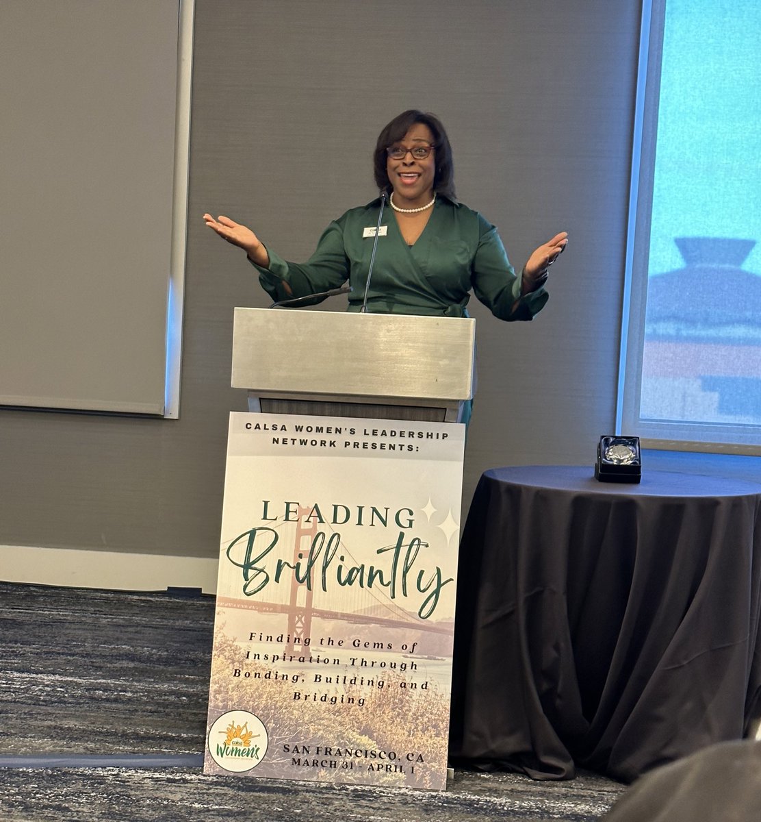 CALSA WLN (@calsawln) on Twitter photo Our #CALSAWLN Director <a href="/Walker1Dr/">Dr. Terry T. Walker</a> kicking off #CALSAWLS23 She is definitely #LeadingBrilliantly with corazón 💚🤩💚 Our #CALSAWLN Director <a href="/Walker1Dr/">Dr. Terry T. Walker</a> kicking off #CALSAWLS23 She is definitely #LeadingBrilliantly with corazón 💚🤩💚