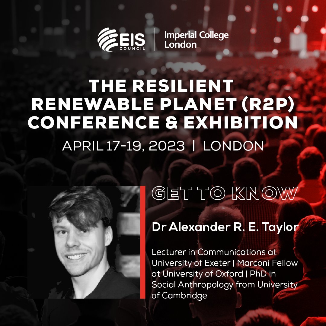 Cambridge Infrastructure Resilience Group (CIRG) (@_cirg) on Twitter photo The Resilient Renewable Planet #R2P Conference, a collaboration between <a href="/imperialcollege/">Imperial College London</a>, <a href="/UKHouseofLords/">House of Lords</a> & <a href="/EIS_Council/">EIS Council</a>, will examine threats to #CriticalInfrastructure. The CIRG's <a href="/alexretaylor/">Alexander R. E. Taylor | aretaylor.bsky.social</a> is one of many speakers
17-19 April 2023, London
More info: eiscouncil.org/london/ The Resilient Renewable Planet #R2P Conference, a collaboration between <a href="/imperialcollege/">Imperial College London</a>, <a href="/UKHouseofLords/">House of Lords</a> & <a href="/EIS_Council/">EIS Council</a>, will examine threats to #CriticalInfrastructure. The CIRG's <a href="/alexretaylor/">Alexander R. E. Taylor | aretaylor.bsky.social</a> is one of many speakers
17-19 April 2023, London
More info: eiscouncil.org/london/