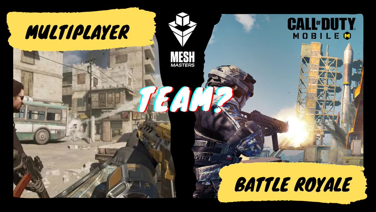 MeshMasters's tweet image. Queremos conocer cuáles son tus preferencias.
¿Cómo vas en la nueva temporada?
¿Que modo te gusta más?
Team MJ o Team BR?

#CoDMobile #CallOfDutyMobile #CODMLatam #CallOfDutyLatinoamerica #CODM