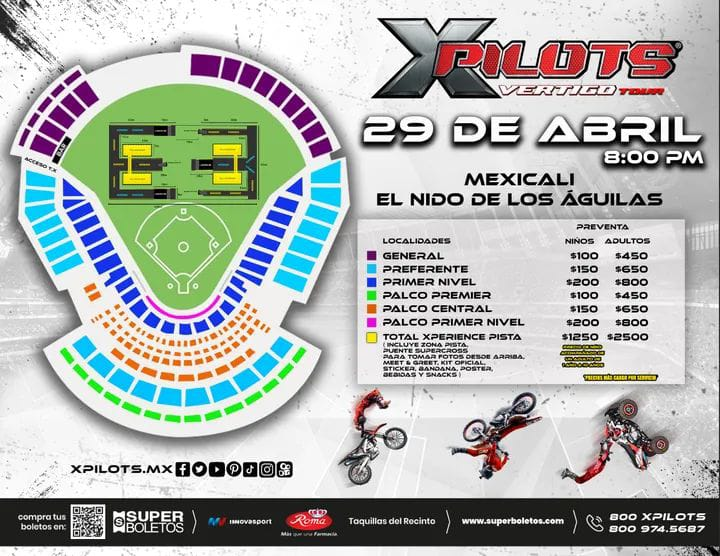 XpilotsFMX's tweet photo. @lacronicacom @elimparcialcom !TENEMOS PRECIOS DESDE 💯PESOS PARA NIÑOS❗ 
                                                                                                AHORA YA TENEMOS VENTA🎟️BOLETOS EN 📍FARMACIAS ROMA Y TAQUILLAS📍HOTEL ARAIZA https://t.co/KQkhnY3gdw
