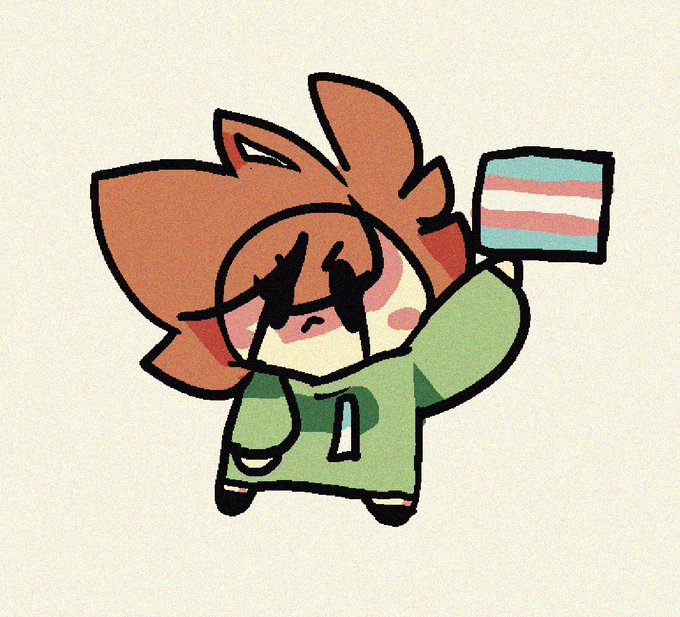 「brown hair holding flag」 illustration images(Latest)