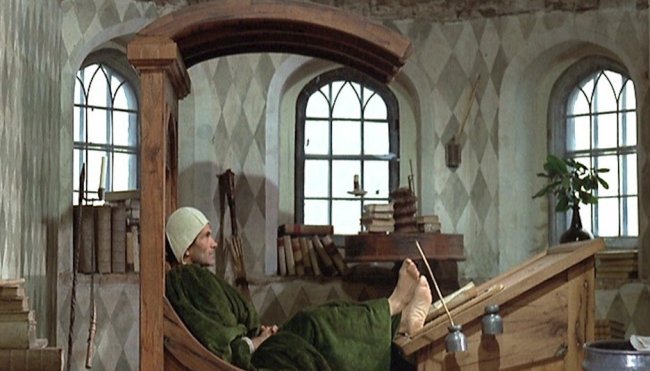 Pasolini-Chaucer nel film “I racconti di Canterbury”, 1972.