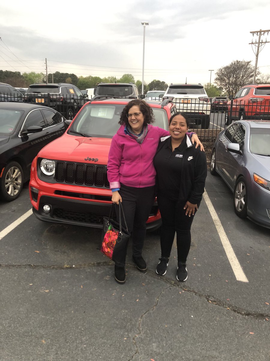 So grateful Stephanie my sales rep at #lakenormanchryslerjeep because she made this a great experience by patiently explaining all car options and worked with my budget! I am gonna have fun in this car!!😎🚗