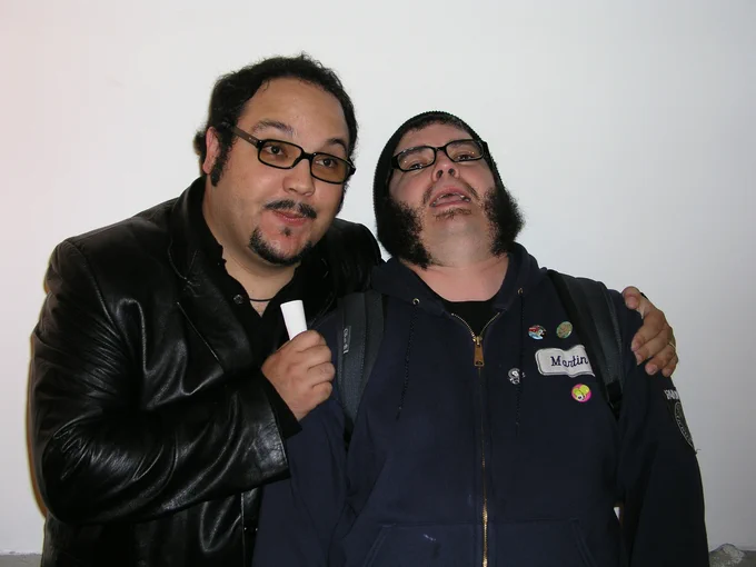 Martin Ontiveros art show in 2004! Special guest stars Dave Wasson and the muse. 