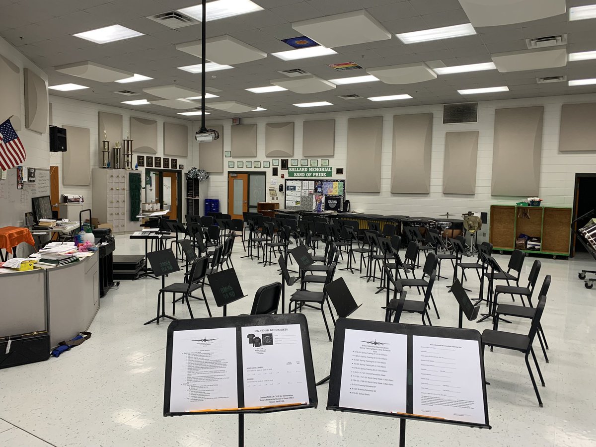NCaseBand's tweet photo. We had a great crowd last night at the Marching Band Parent meeting! Students and families loved seeing the new show for this year. This will be a special season.. I can feel it! #Radioactive #BMMB23 https://t.co/Z5Aqh8qhqO