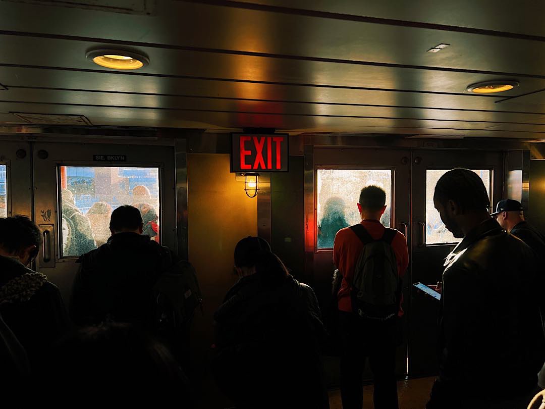 Evening commute on the Staten Island Ferry  #NewYork